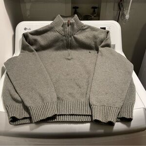 Men's Polo Ralph Lauren 1/4 Zip Gray Sweater Size XXL
